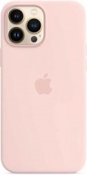 Чехол силиконовый для iPhone 13 Pro Max Apple MagSafe (розовый мел)