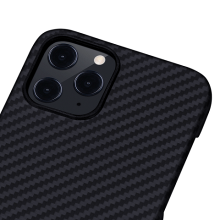 Кевларовый чехол Pitaka MagEZ Case для iPhone 12 (черно-серый)